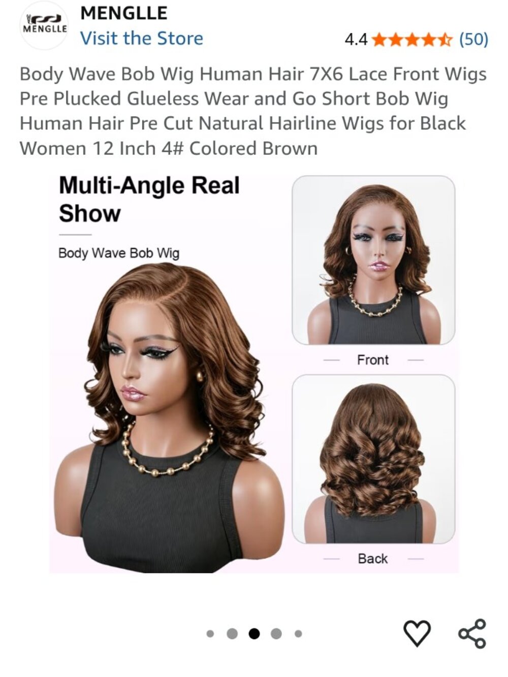 Wave bob wig human hair